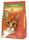 Сухой корм для кошек  Proхвост с говядиной, 350г