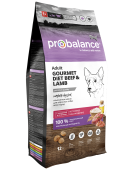 Сухой корм для собак Probalance Gourmet Diet Beef & Lamb, с говядиной и ягненком, 12кг