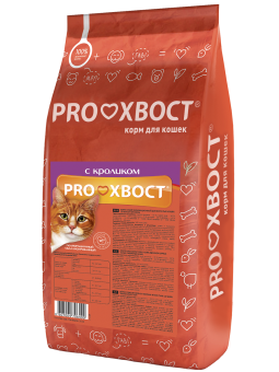 Сухой корм для кошек Proхвост с кроликом, 10кг