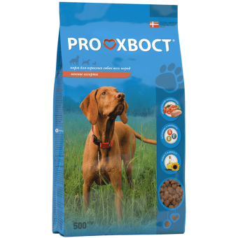 Сухой корм для собак Proхвост со вкусом мясного ассорти, 500г